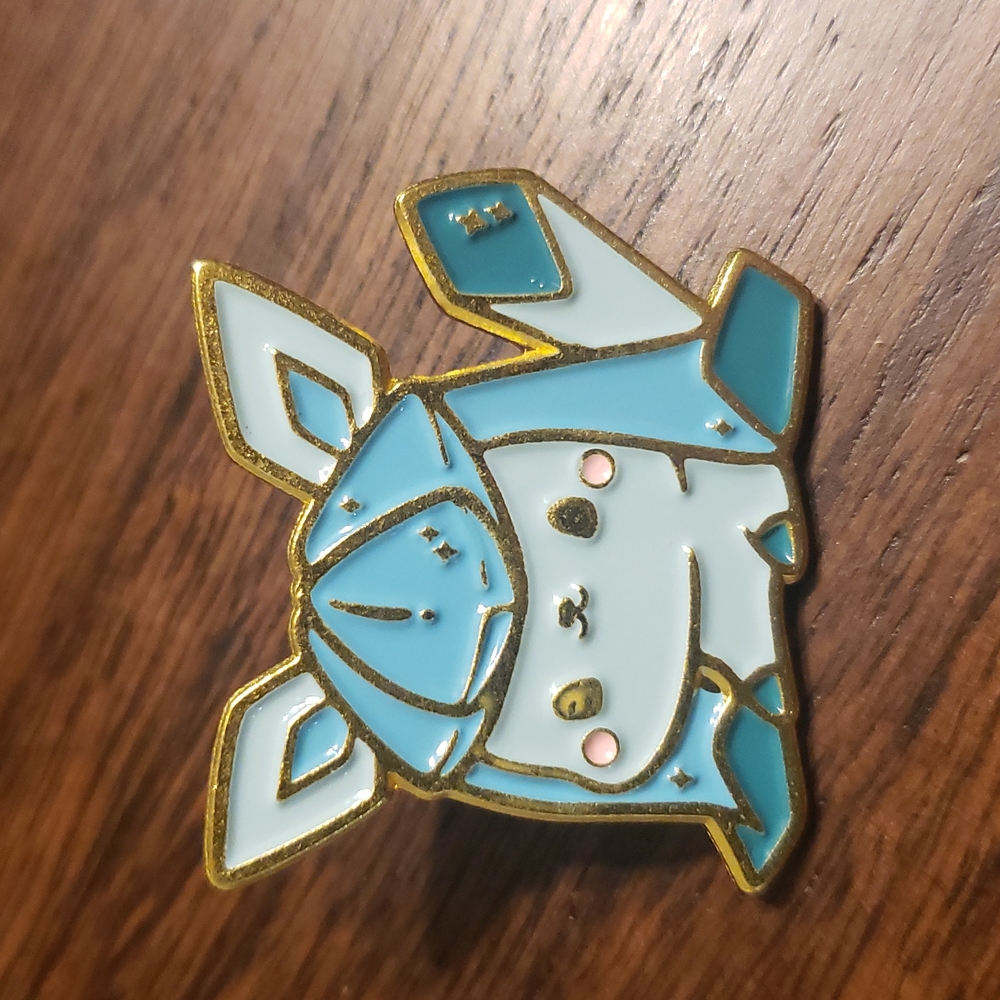 Pocket Monsters Cute Chibi Glaceon Pokémon Enamel Pin